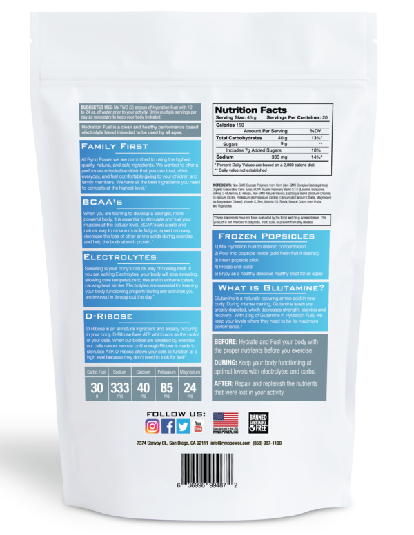 Hydration Fuel Fruit Punch 2lb Ryno Power - Imagen 3