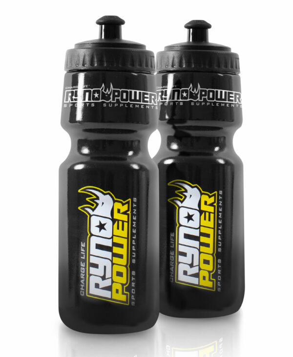 24oz (0.71L) Black Sport Cycling Bottle BLACK (BPA Free) Ryno Power