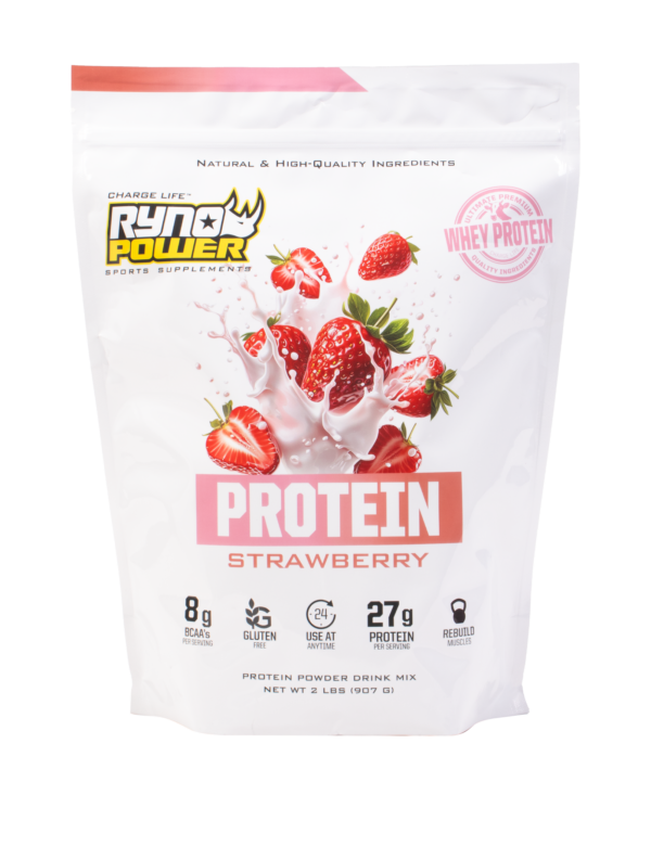 Proteina Frutilla Premium Powder 2lb Ryno Power